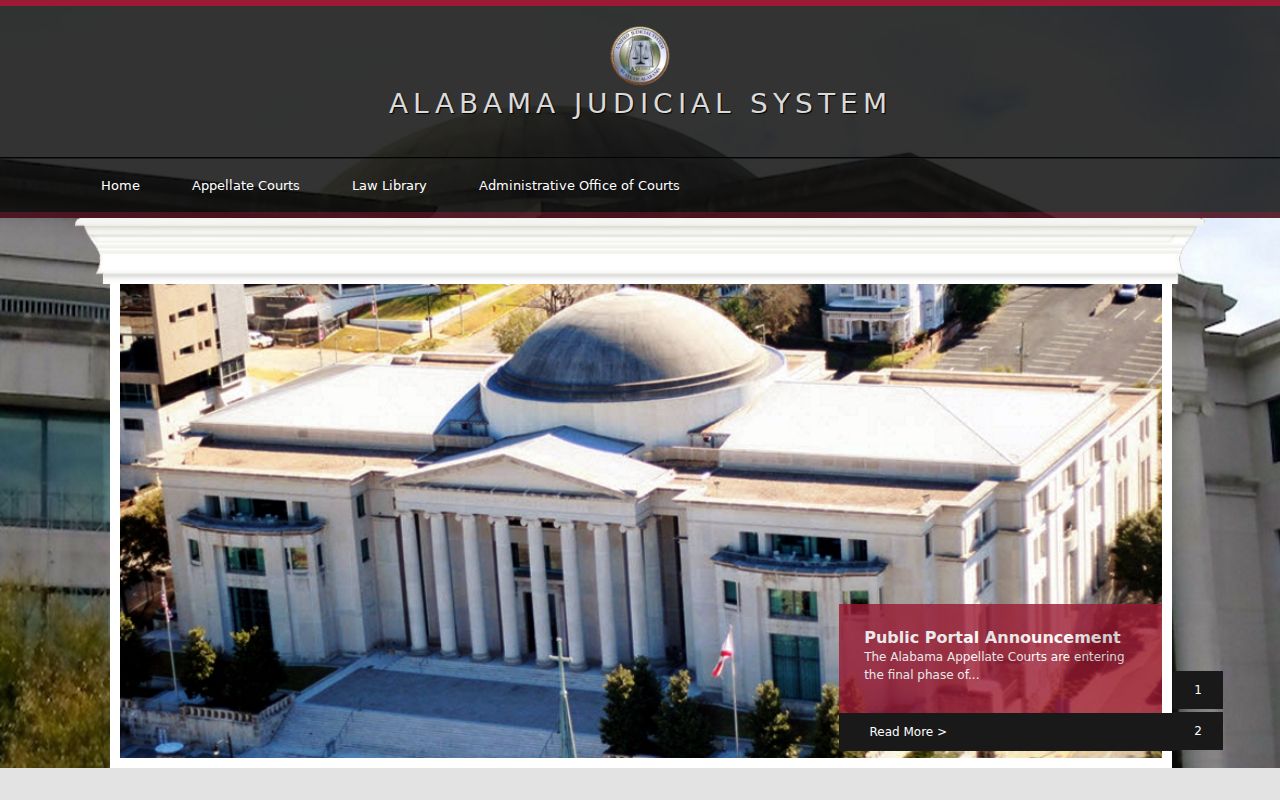 Franklin County court docket access through the Alabama Judicial System